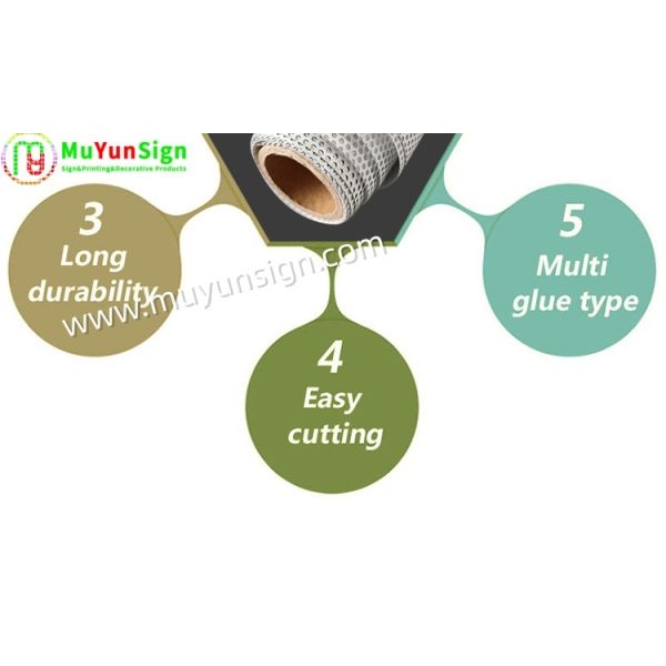 Micro-Perforated One-Way Vision Film Perfect Privacy + Powerful Ads Window Film Beat the scorching heat and turn your glass windows into high-traffic