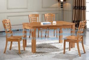 China Solid wood dining tables and chairs, wooden dining table, wooden dining chairs on sale
