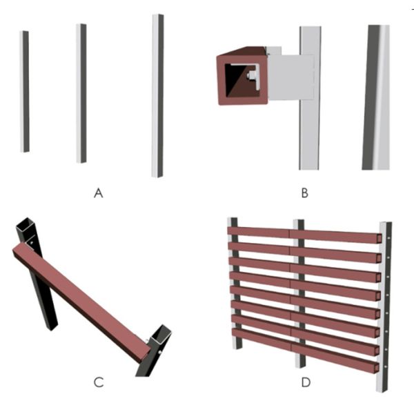 Architectural Terracotta Baguette Louver