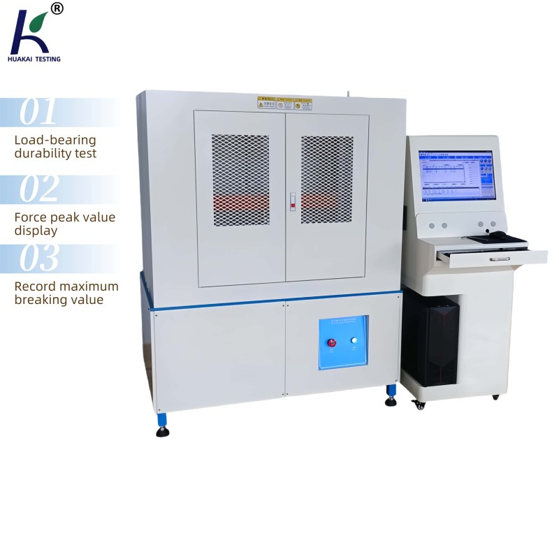 Office Chair Base Compression Tester for Five-Star Leg Strength and Vertical Load Durability Testing
