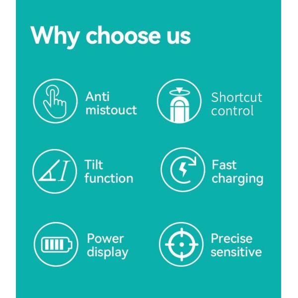 Magnetic Tablet Ipad Active Stylus Touch Pen Bluetooth Pairing Aluminum For Touch Screen