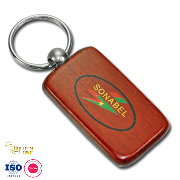 3D Printed Wooden Key Chain Personalized Soft Enamel For Souvenir Gift
