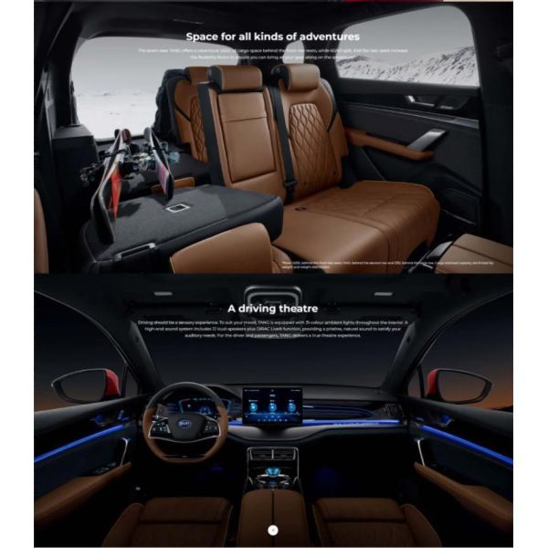 Byd Tang EV 635 Electric Car Energy 4-Wheel Drive SUV Made in with Automatic Gearbox