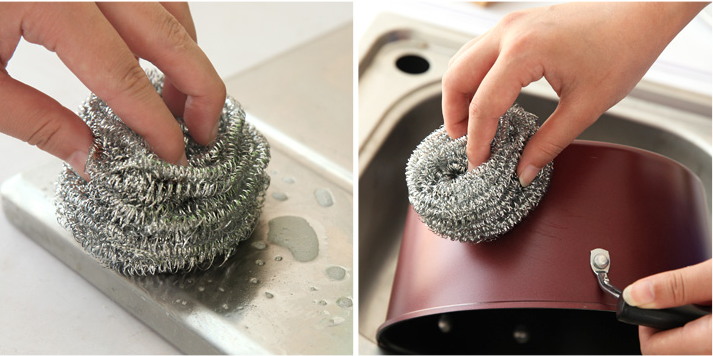 0.15mm Stainless Steel Scouring Pad No Splinter For Restaurant Washing Pots