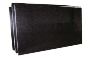 China Dramatic Design Black Galaxy Granite Slab For Kitchen Countertop / Island Top on sale