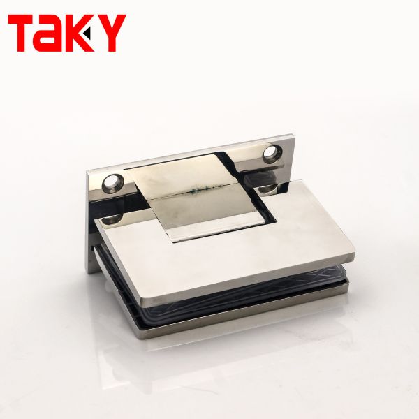 Wall Mounted 90 Degree square Corner Glass Door Hinge Pivot Screen Shower Hinge