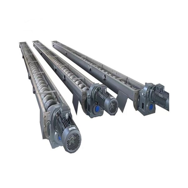 OEM Custom U Type Horizontal Sludge Shaftless Conveying Machinery Screw Auger Conveyor