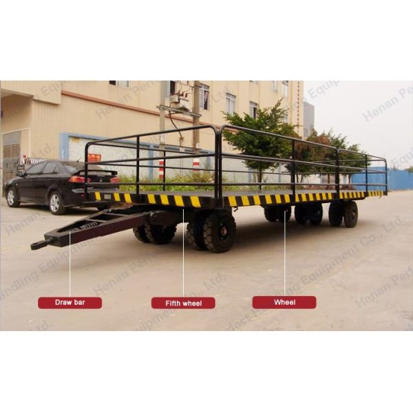 15T Transport Steerable Heavy Duty Plant Trailer with Draw Bar