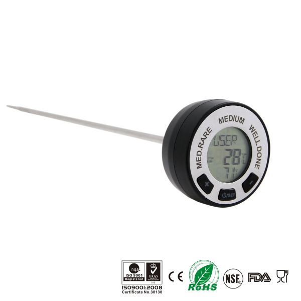 Light Weight Instant Read Kitchen Thermometer , Wine Temperature Gauge Waterproof