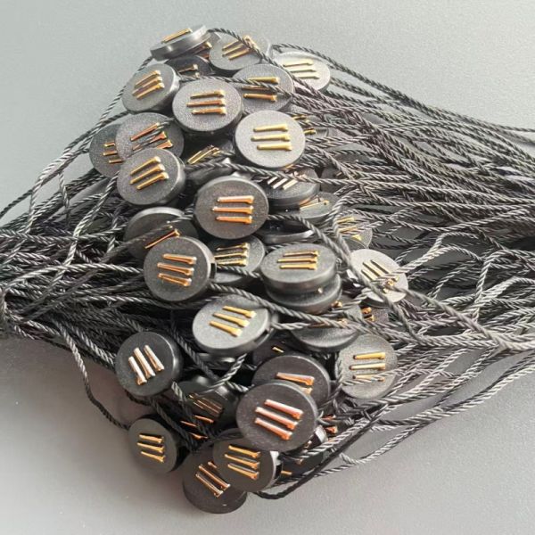 Thickness 0.2mm Black Hang Tag String Rectangle Style Designed for Clothing Tags and Retail Packaging Delivering Strong