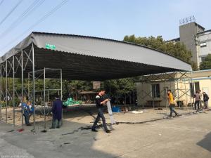 China Rainproof Pre Engineered Steel Canopy Premanufactured Metal Canopy Antirust on sale