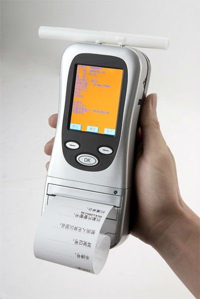 Digital Alcohol Breath Analyzer with Fast Response Time and Touch Screen Printer