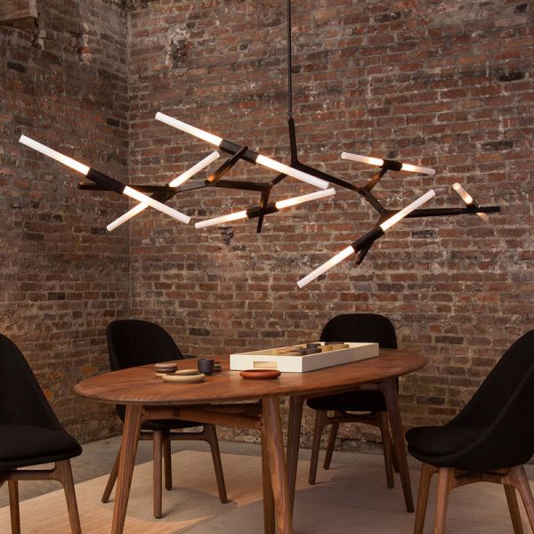 Black Gold Modern Art Pendant Light Aluminum 6 10 14 20 heads for Dinning Room Living