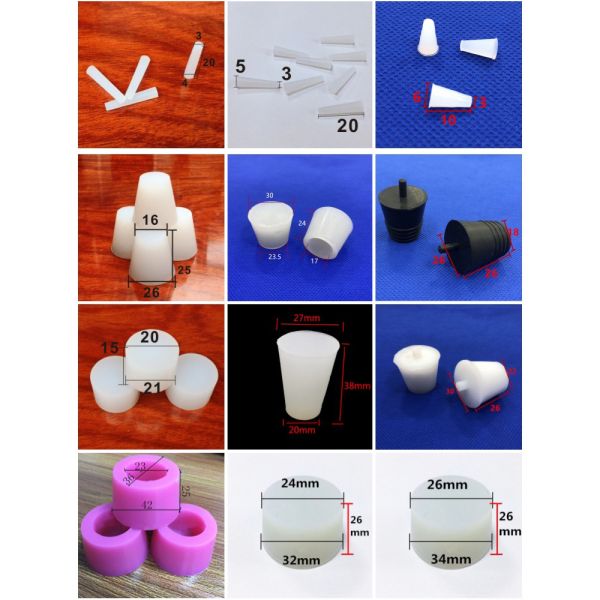 High Temperature Resistant Conical Silicone Plug for Spray Paint Electroplating Medical Grade Oxidation Thread Sealing Nut