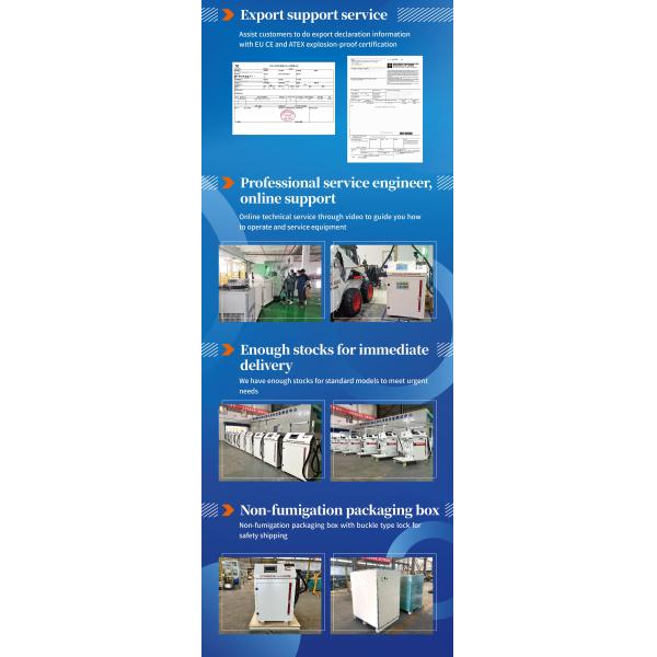 25HP 3 Stage ISO Tank Refrigerant Recovery Station CM580 With ATEX Certification