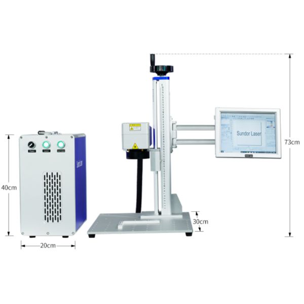 20w 30w 50w 100W UV Laser Marking Machine Portable Fiber CO2 Laser Marking Machine