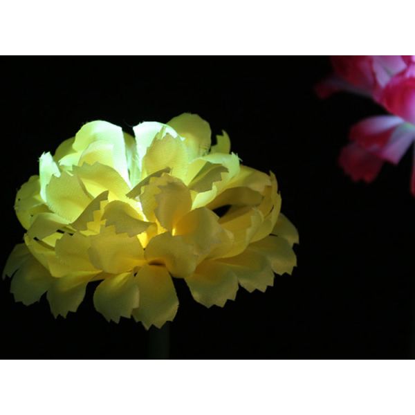 LED Simulation Carnation Lights Park Lawn, Beautiful Display, Decorative Lighting Festival