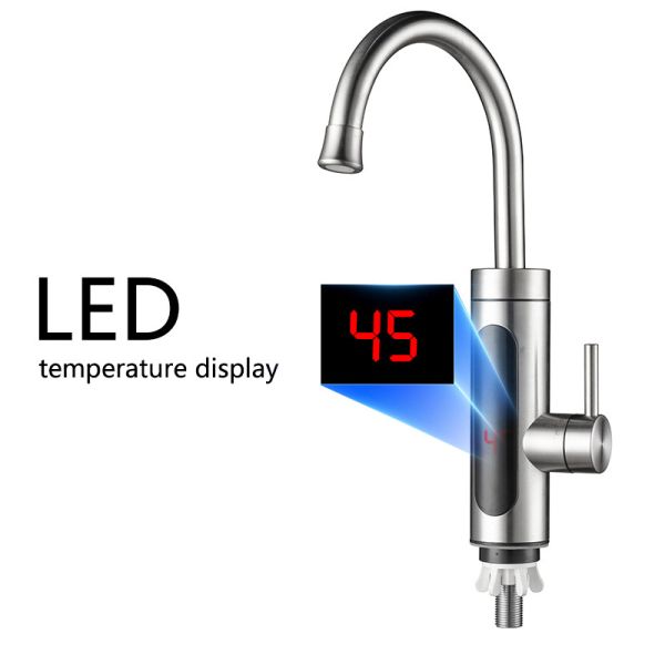 SS304 Electric Heating Taucet With LED Temperature Display For Kitchen