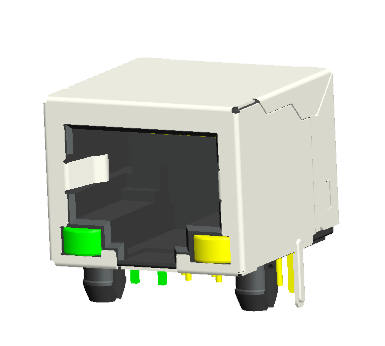 HULYN RJ45 Jack, Shielded RJ45 Modular Jack Connector,with LEDs