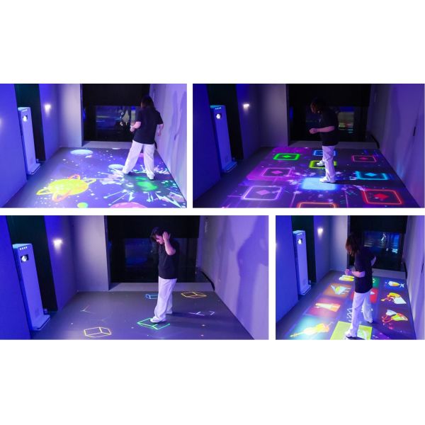 3LCD Technology All In One Interactive Floor Projector For Resort Hotels