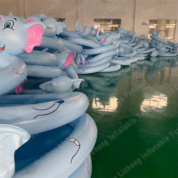 LC Animal Elephant Splash Ground Floor Pool Inflatable Spray Pool Inflatable Pool with Spray