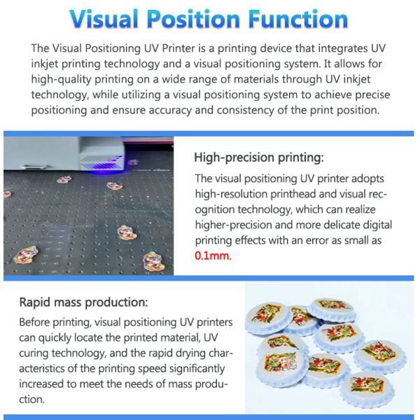 High-Accuracy 6090 UV Flatbed Inkjet Printer New Condition LED Machine with Glass Board Mug Phone Vision Positioning for UV Ink