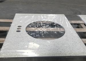 China Meduim Grain Solid Surface Quartz Countertops , Commecial Quartz Composite Countertops on sale