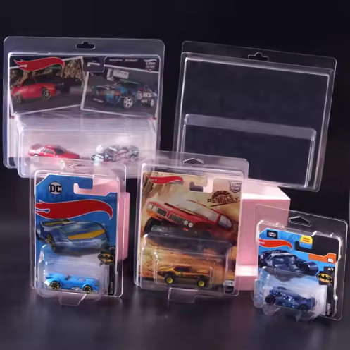 Custom Plastic Pet Clear Blister Disposable Clamshell Packaging Action Figure Display Case Protector Blister Clamshell For 3.5 In Loose Action Figures