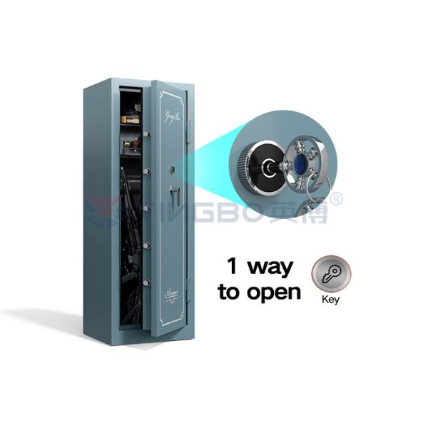 Simple Yet Fashionable Key Lock Gun Safes For Home Security