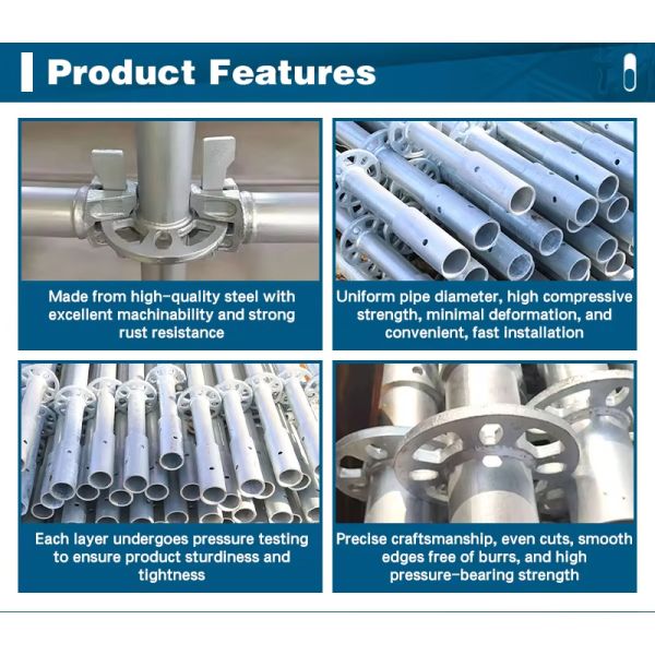 2045MM Q195 Steel Ring-Lock Scaffolding Diagonal Brace for Bridge Construction Support
