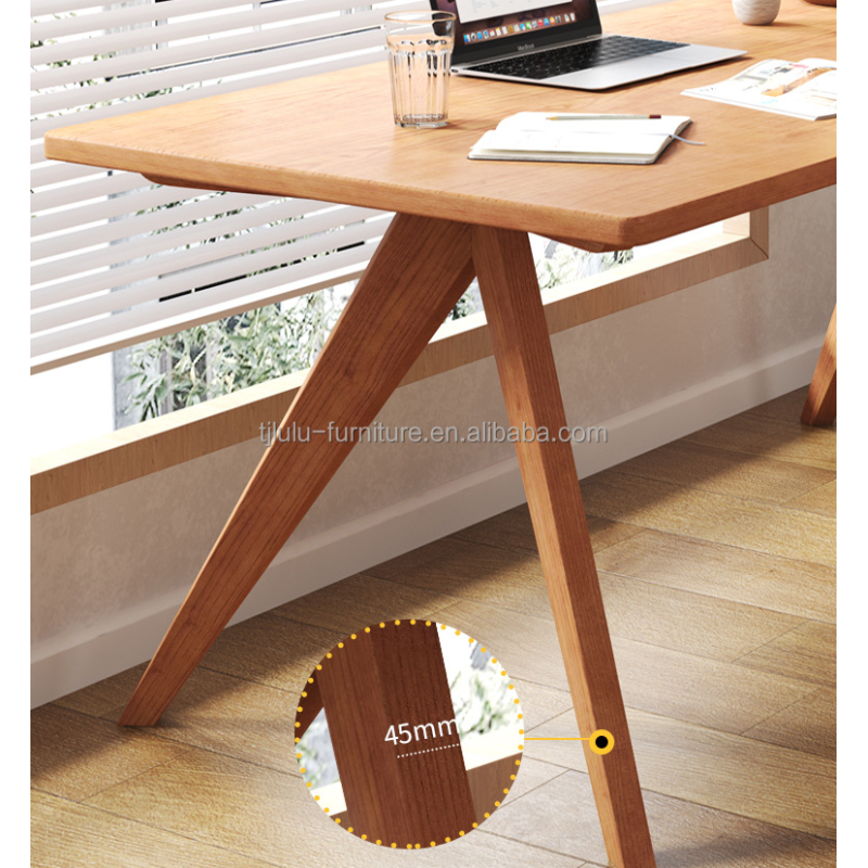 Nordic Direct Home Furniture Solid Wood Rectangular Dining Table for Functional Dining Space