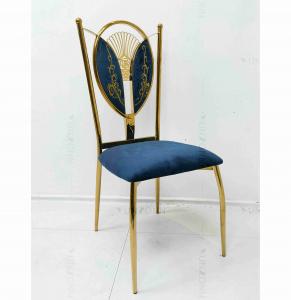 China Dining Room Chairs High Back Padded Kitchen Chairs Student Metal Frame on sale