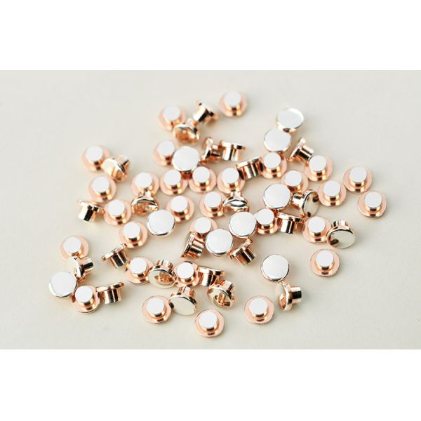 AgCu Silver Plated Electrical Contacts / Silver Plated Copper Contacts For Starters