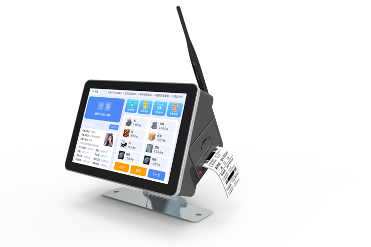 10-Inch AI Intelligent Android System LCD Vehicle Mounted Weighing Scale kg Units Bench Scale Label Print Traceability OEM ODM