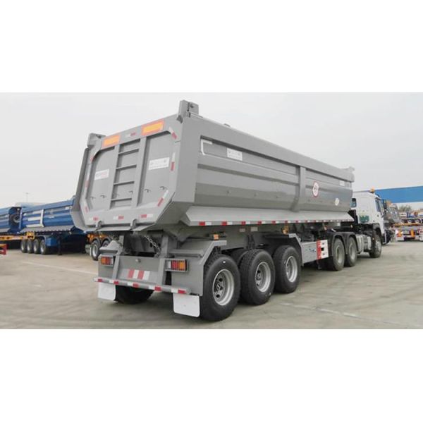 80ton tipper trailer tipper trailer rear dump truck semi trailer for sale