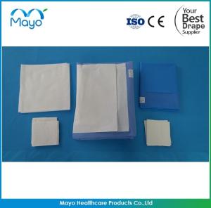 China Sterile Disposable Surgical Packs Craniotomy Drape With Pouch on sale