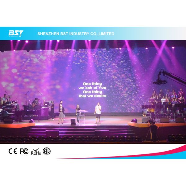 P4 SMD2121 Black LEDs Large LED Screen High Resolution , easy maintenance