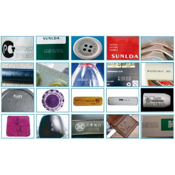 Glass Flying Laser Marking Machine , Laser Line Marking Machines For Crystal