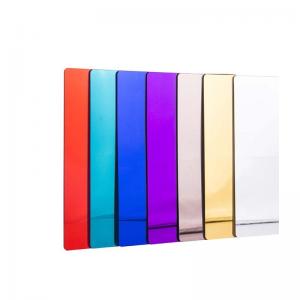 China Plastic Mirror Acrylic Sheet Mirror Plexiglass 4x8 Gold For Wedding Invitations on sale