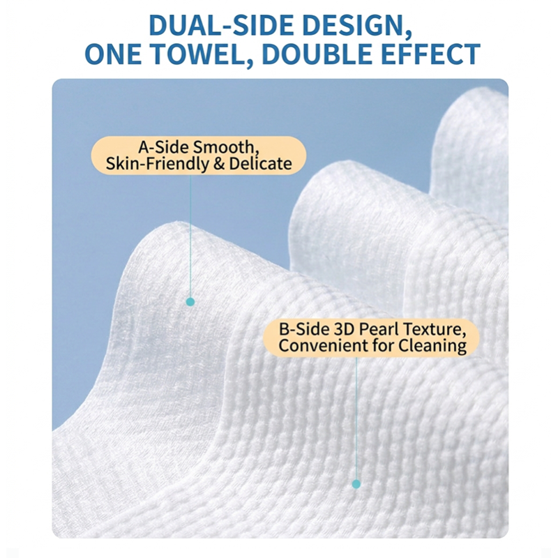 Disposable Face Towels 160 Count Hanging Design100% Bio-based Viscose Ultra Thick Face Towelettes