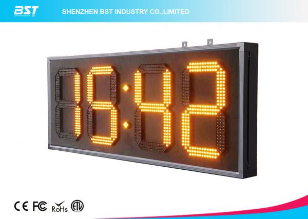 Quality Yellow 10" Led Clock Display Digital Clock Timer For Sport Stadium for sale