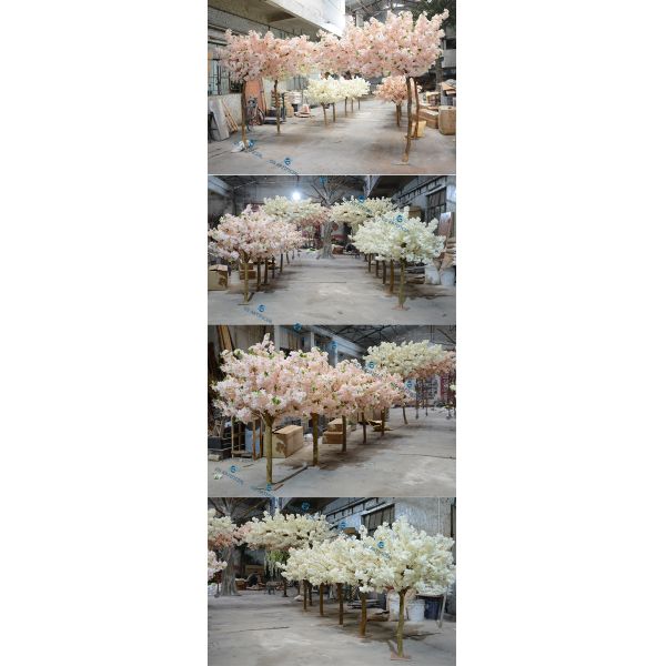 Indoor Tree Wedding Centerpieces / White Artificial Cherry Blossom Tree