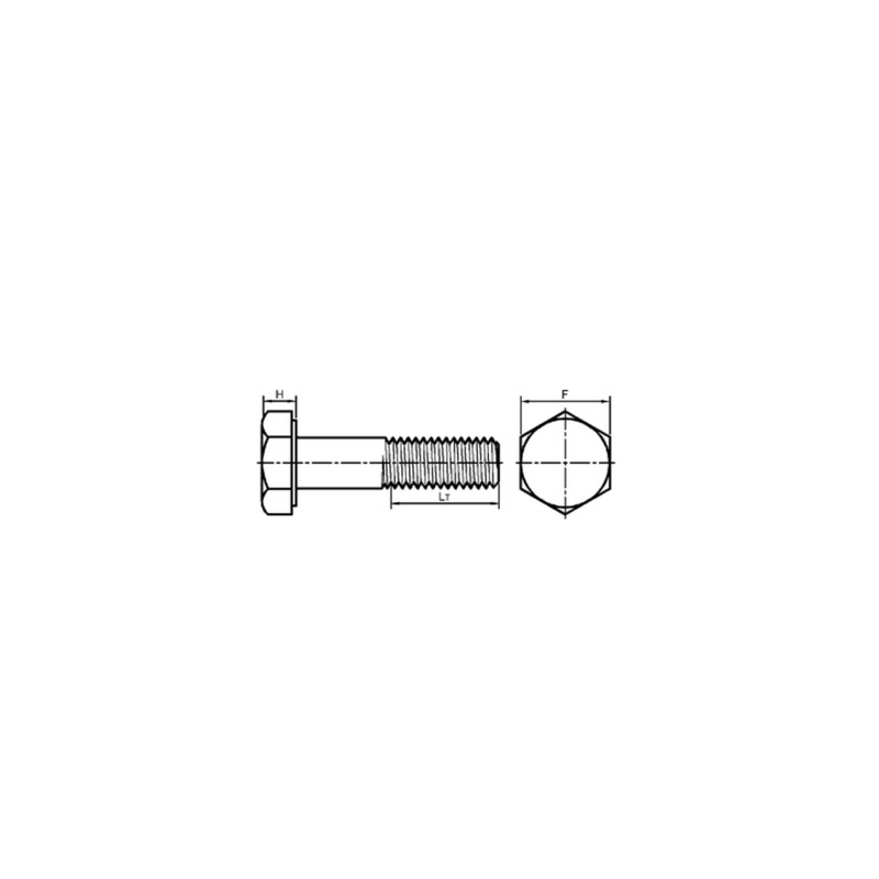 ANSI/ASTM/ASME Heavy Hex Structural A325 A490 Type 1 Black Half Thread Hex Head Bolts