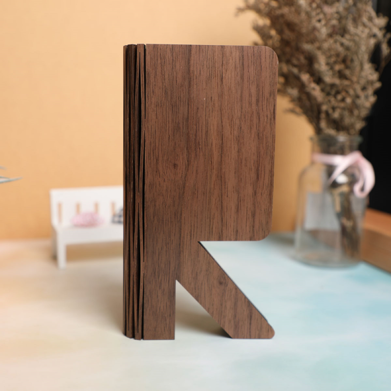 Timber Folding LED Table Origami Paper Light Fixture Reading Lamp Custom