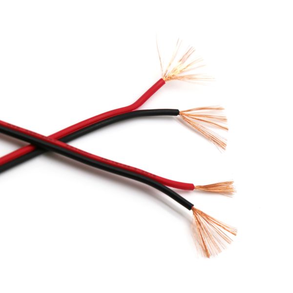 Flat Shielded Speaker Cable 2 Cores Copper Wire PVC Insulated Non - Sheathed RVB Electrical Wire