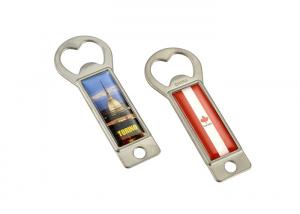 Buy cheap Personalized Metal Wine Key Keychain Wood Bottle Opener Keychain Epoxy Doming product