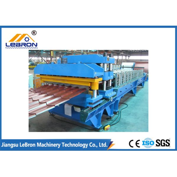 2018 new type color steel glazed tile roll forming machine PLC control automatic made in china