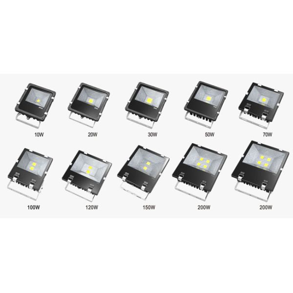 Energy saving waterproof super bright COB Fins led flood light 100W