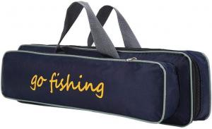 Buy cheap Durable Canvas Fishing Rod & Reel Organizer Bag Travel Carry Case Bag- Holds 5 Poles & Tackle product