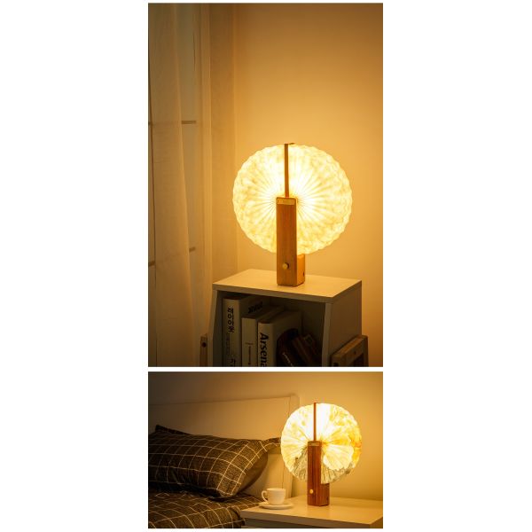 Printable LED Origami Table Lamp Paper Lights Eco Friendly